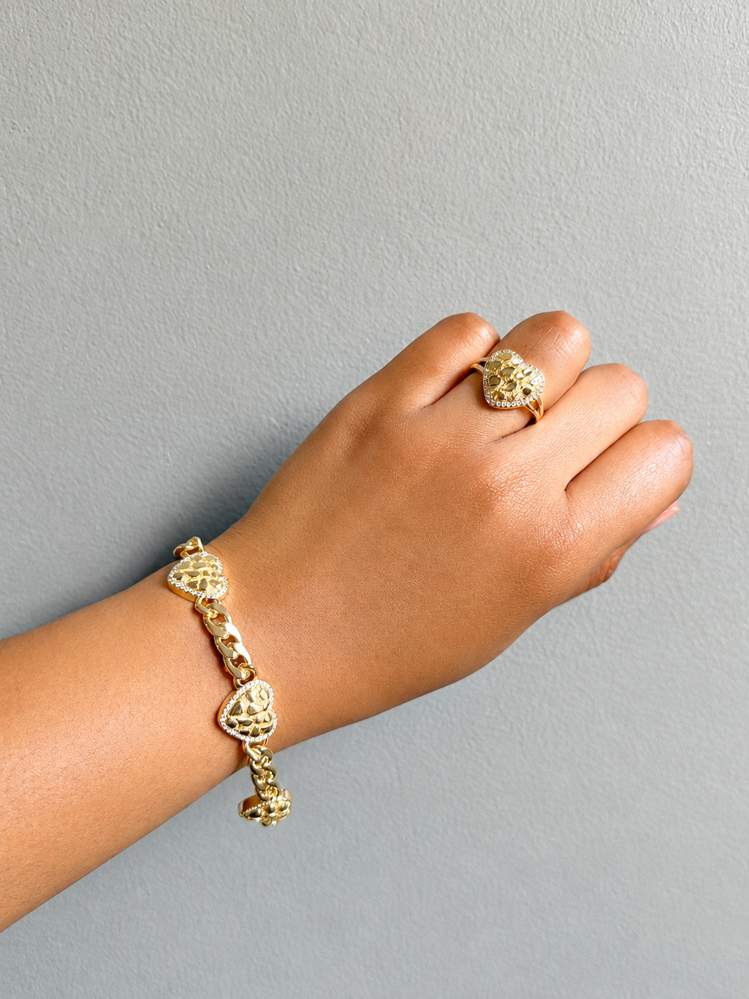 Diamond Love Nugget Bracelet