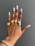 Round Diamond Nugget Ring