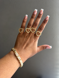 Open Heart Rolex Ring